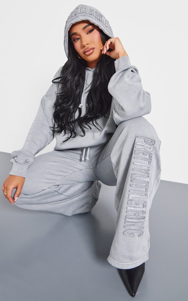 PRETTYLITTLETHING Shape Grey Hoodie
