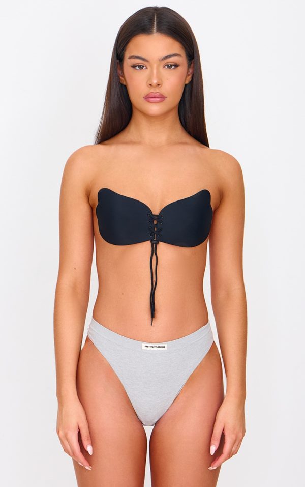 Black Push Up Stick On Bra