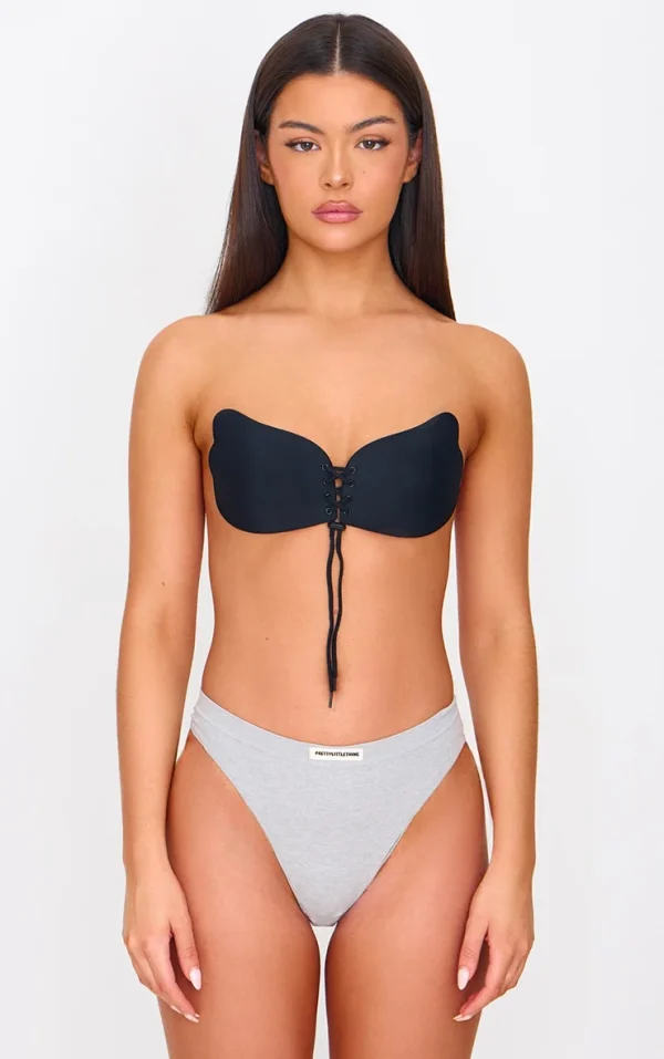 Black Push Up Stick On Bra