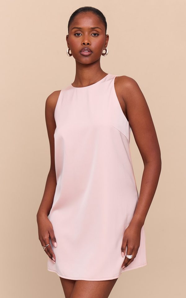 Blush Tailored Sleeveless Shift Dress