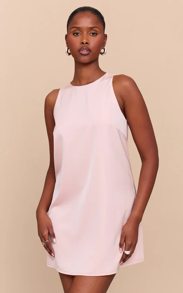 Blush Tailored Sleeveless Shift Dress