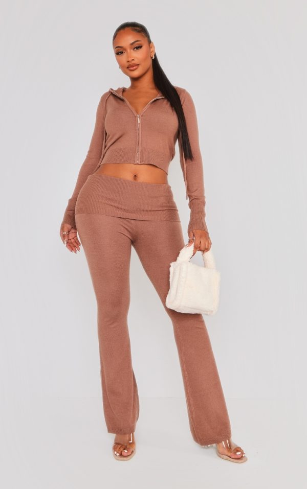 Shape Mocha Knit High Waist Foldover Waist Leggings