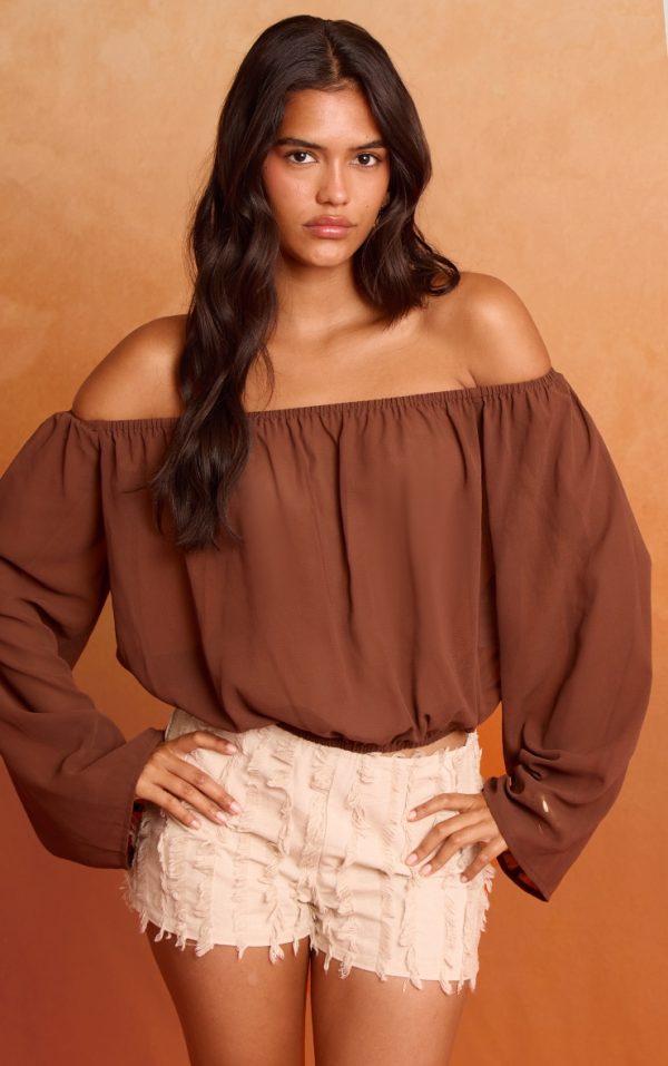 Stone Distressed Linen Hot Pants