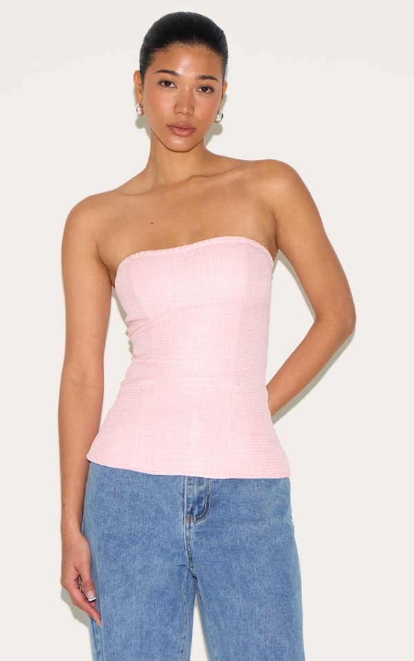 Pink Boucle Longline Bandeau