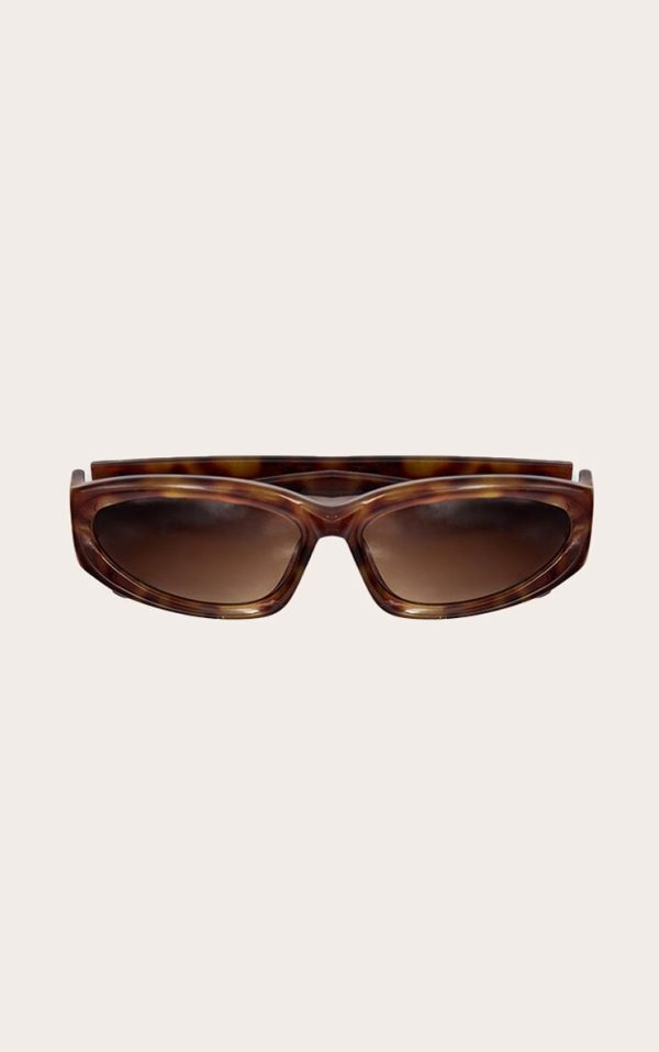 Tortoiseshell Chunky Angled Sunglasses