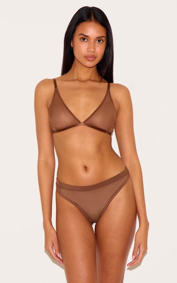 Chocolate Mesh Briefs
