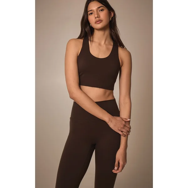 Espresso Ultimate Sculpt Double Layer Padded Sports Bra