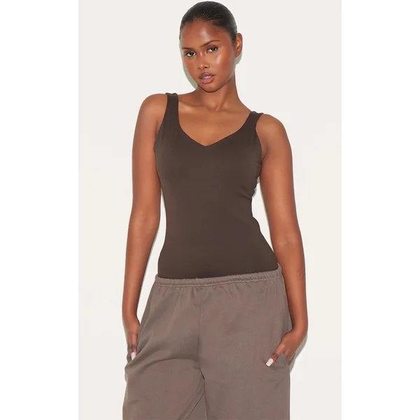 Espresso Ultimate Sculpt Padded Longline Sports Bra