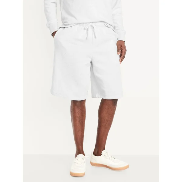 Essential Baggy Shorts -- 10-inch inseam - Light Heather Gray