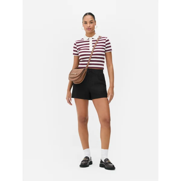 Essential High Waist Shorts - Black
