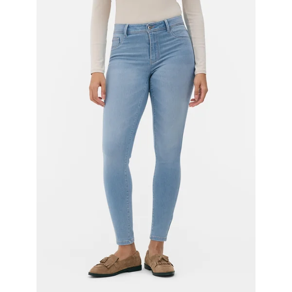 Essential Mid-Rise Skinny Jeans | Regular - Light Blue