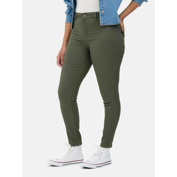 Essential Mid-Rise Skinny Jeans | Regular - Olive