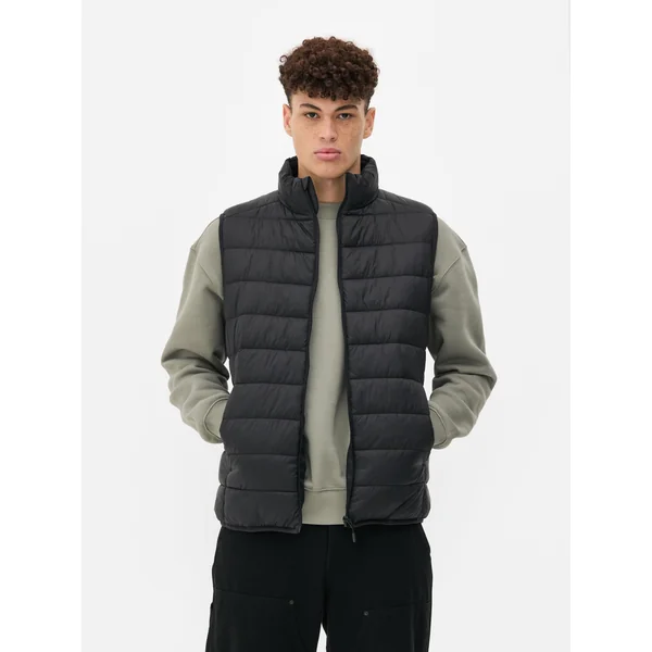Essential Puffer Vest - Black