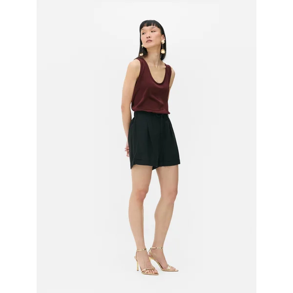 Essential Relaxed Fit Tank - Burgundy