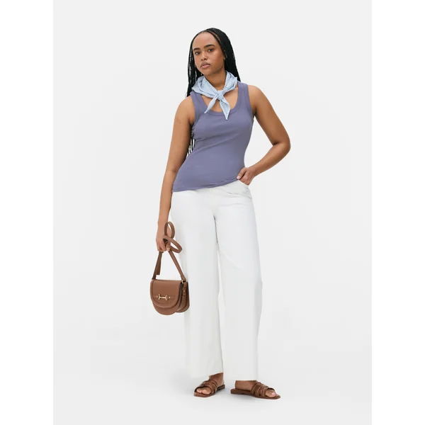 Essential Scoop Neck Tank - Dark Blue