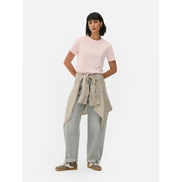 Essential Short Sleeve Jersey T-Shirt - Pink