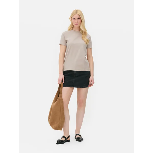 Essential Short Sleeve Jersey T-Shirt - Taupe