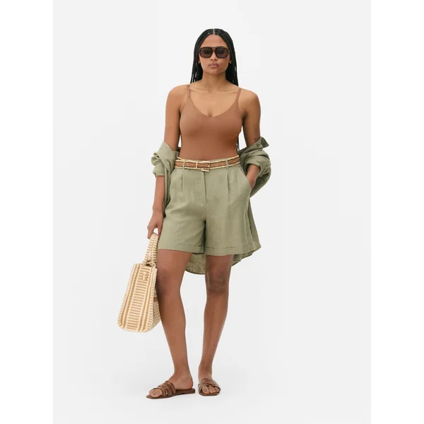 Essential Sleeveless Bodysuit - Tan