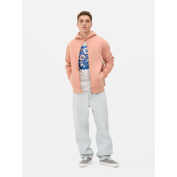 Essential Zip Hoodie - Orange