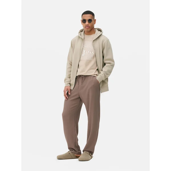 Essential Zip Hoodie - Stone