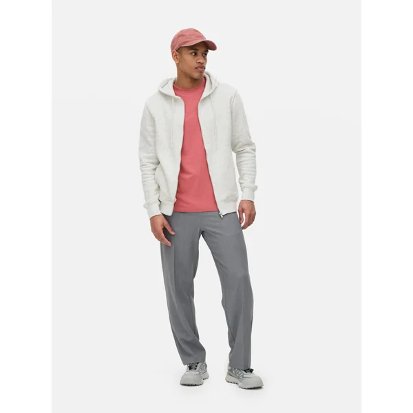 Essential Zip-Up Hoodie - Gray Heather