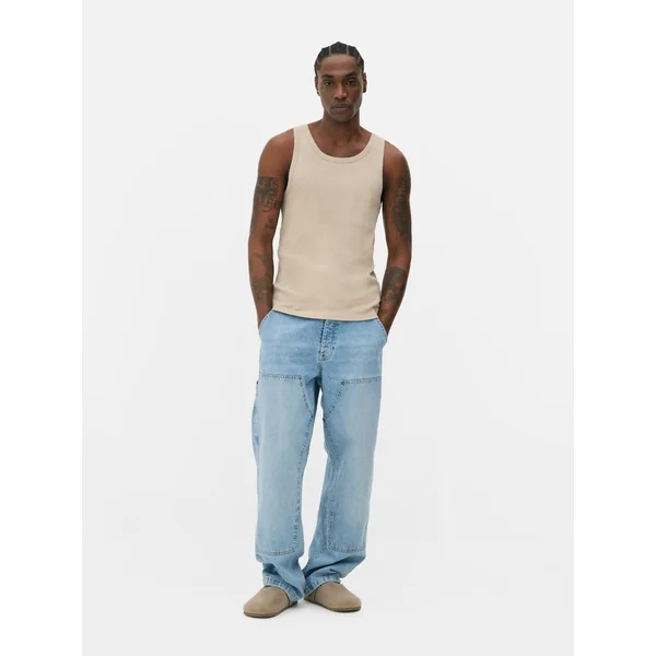 Everyday Ribbed Tank - Stone