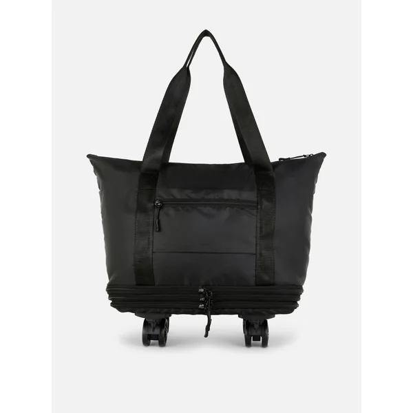 Expandable 3-Tier Weekend Bag - Black