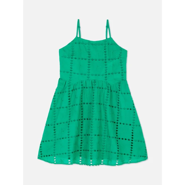 Eyelet Dress - Green