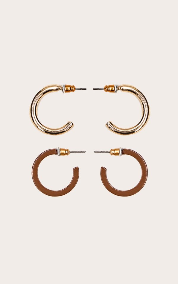 Brown Hoop Multi-pack Earrings