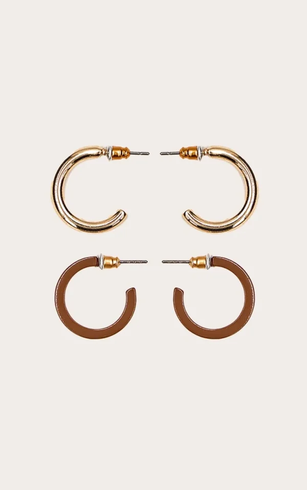 Brown Hoop Multi-pack Earrings