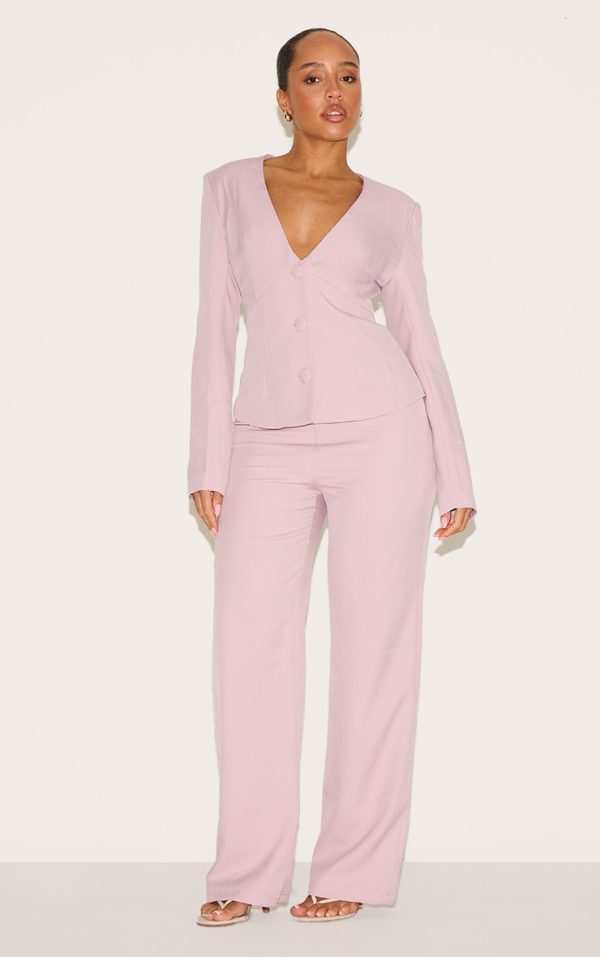 Shape Blush Pink Tailor Highwaisted Leg Pant