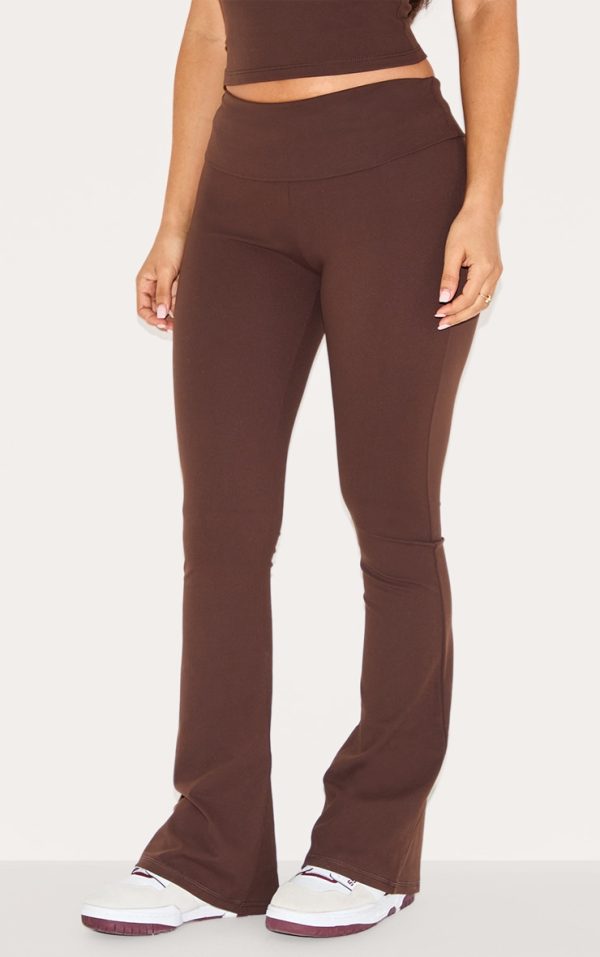 Petite Coffee Snatched Sculpt Foldover Pants