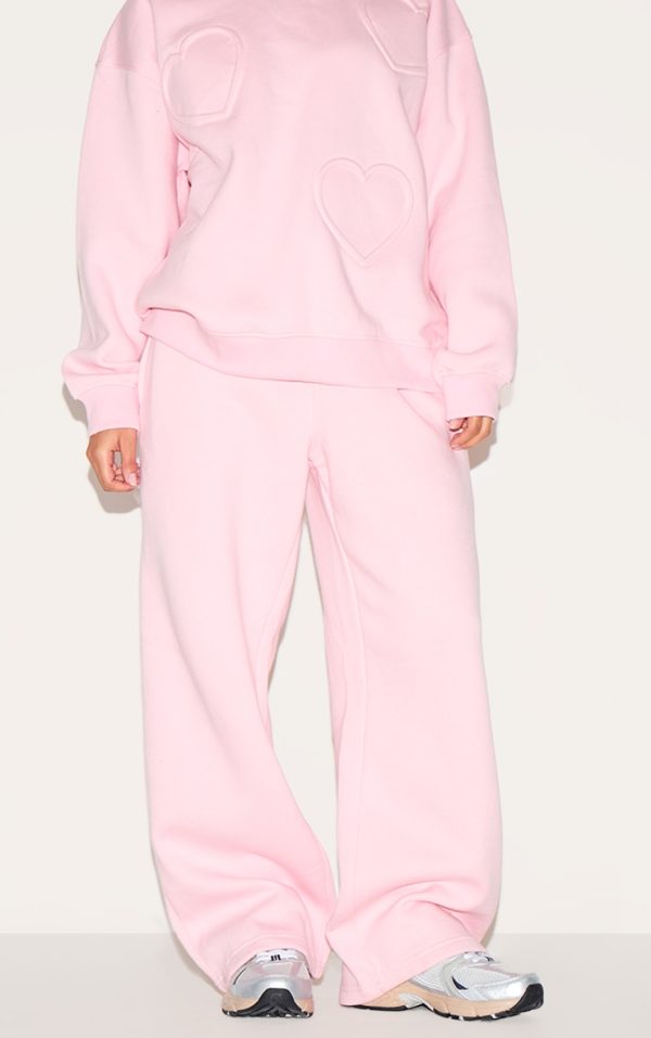 Petite Pink Wide Leg Sweatpants
