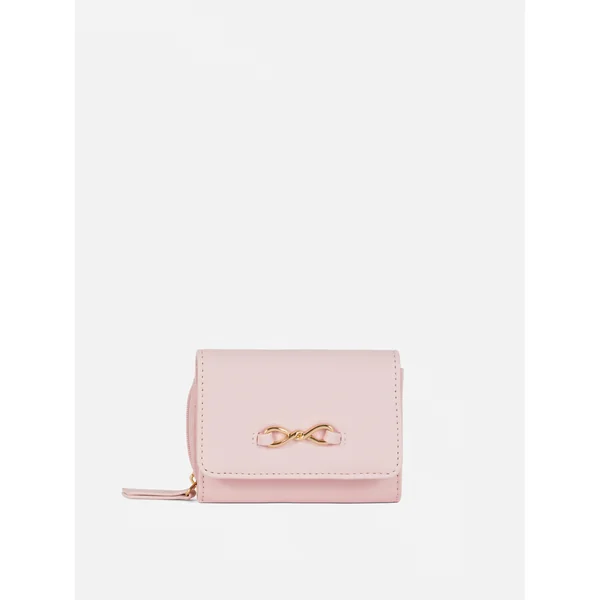Faux Leather Eternity Purse - Pink
