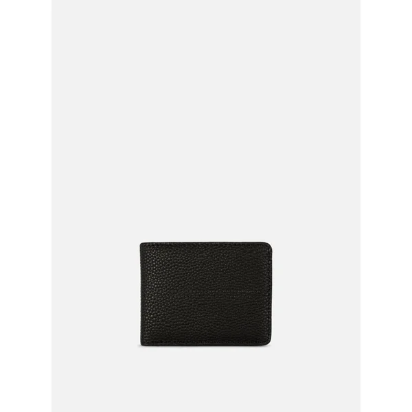 Faux Leather Wallet - Black