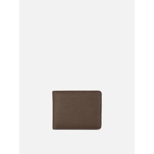 Faux Leather Wallet - Chocolate