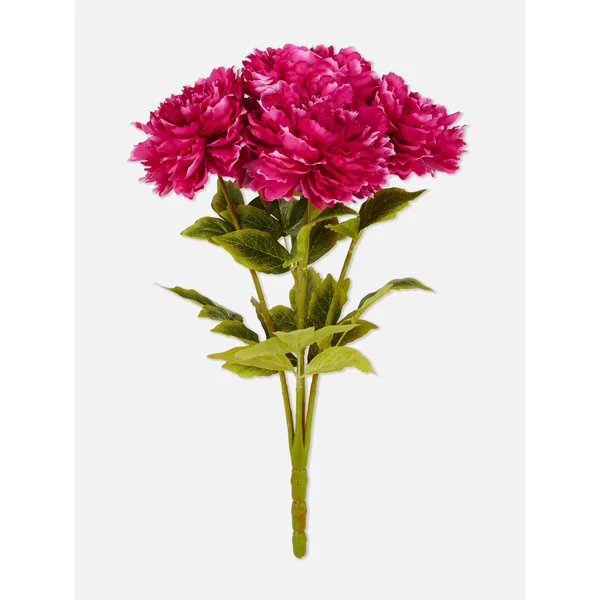 Faux Peony Bunch - Dark Pink