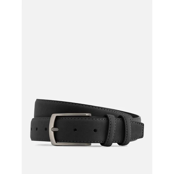 Faux Suede Belt - Black