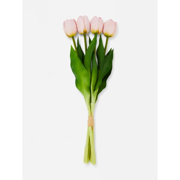 Faux Tulips Bunch - Light Pink