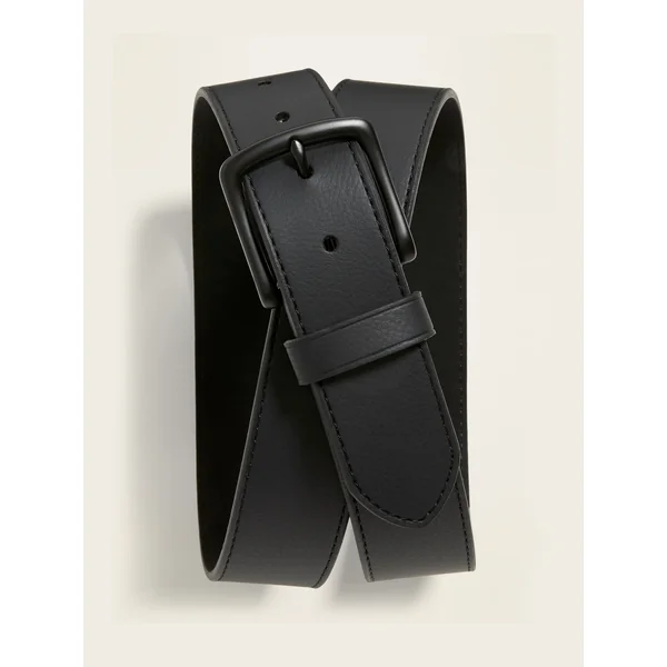 Faux-Leather Belt - Black Jack