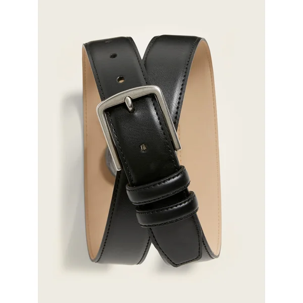Faux-Leather Belt - Black Jack