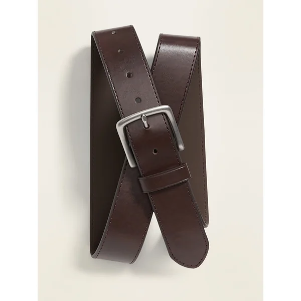 Faux-Leather Belt - Classic Brown