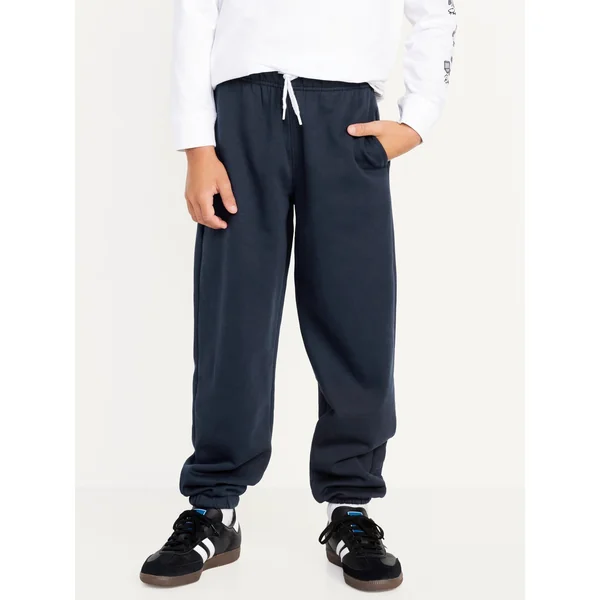 Favorite Fleece Baggy Jogger Sweatpants for Boys - Navy Blue