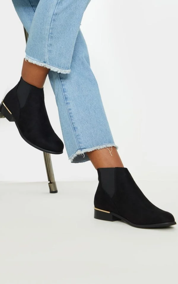 Black Wide Fit Chelsea Boot