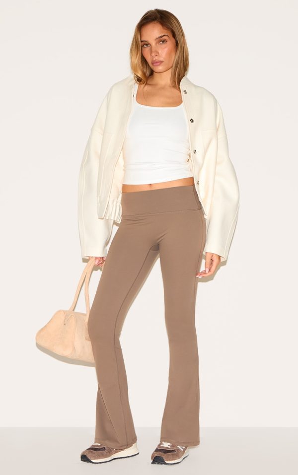 Brown Ultimate Sculpt Flare Yoga Pants