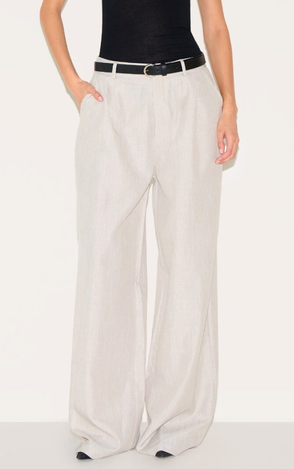 Stone Tailored Wide Leg Pants