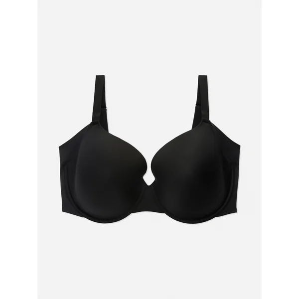 F-H Wired T-Shirt Bra - Black