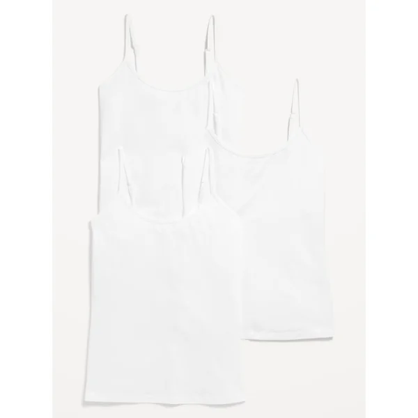 First-Layer Cami Tank Top 3-Pack - White Lilies