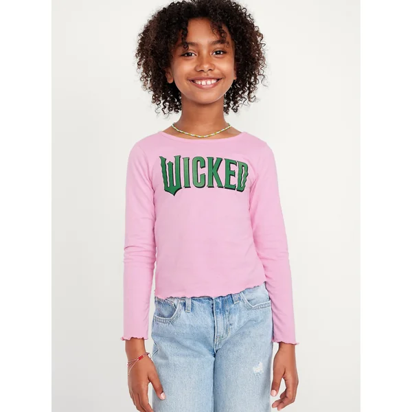 Fitted Licensed Graphic T-Shirt for Girls - Rose Quartz