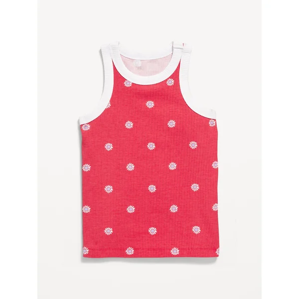 Fitted Tank Top for Girls - BRIGHT CERISE